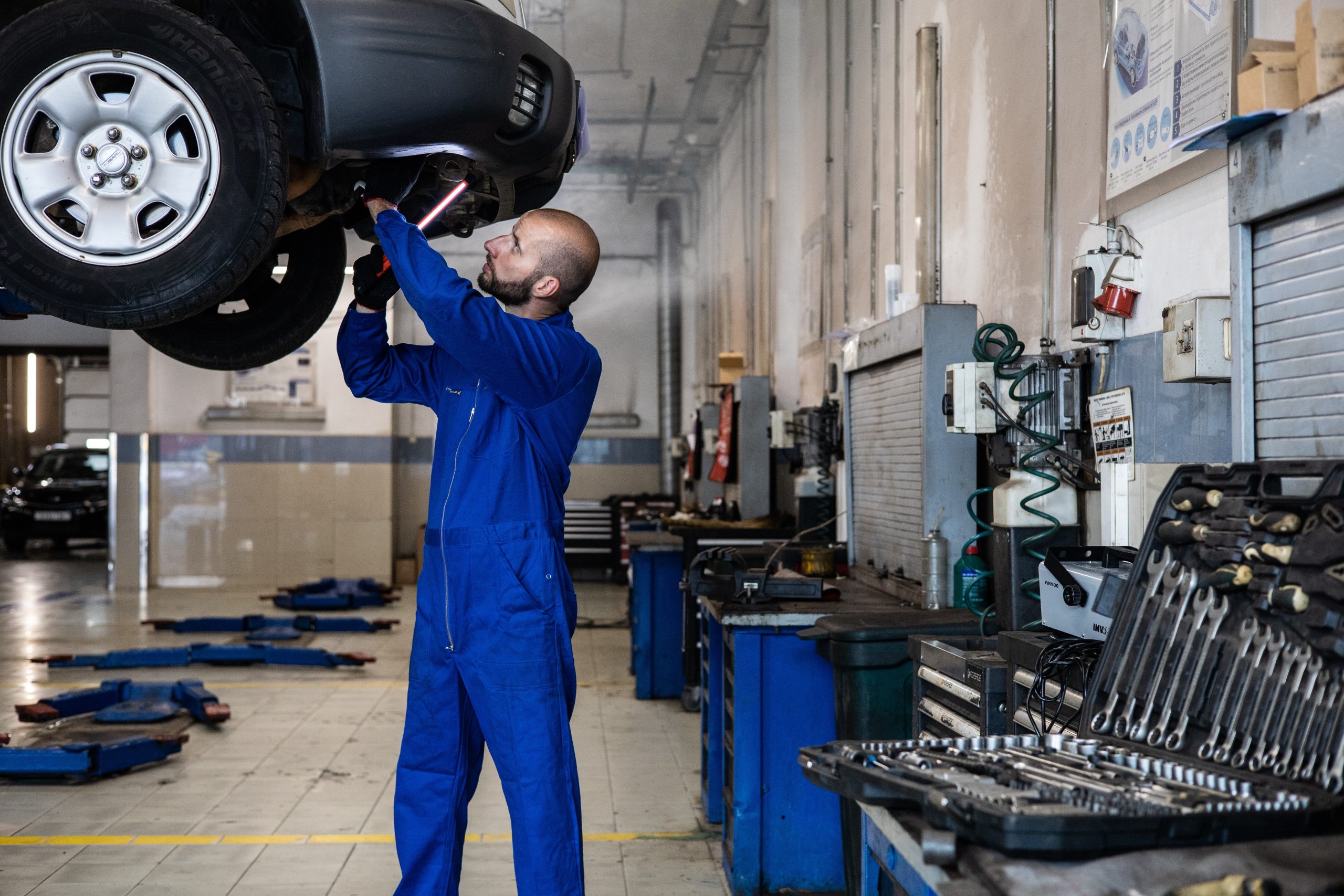 A person maintaining their car's resale value